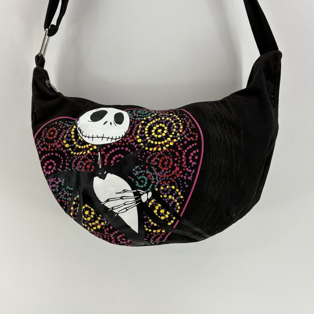 Black 'Nightmare' Heart-Print Shoulder Bag